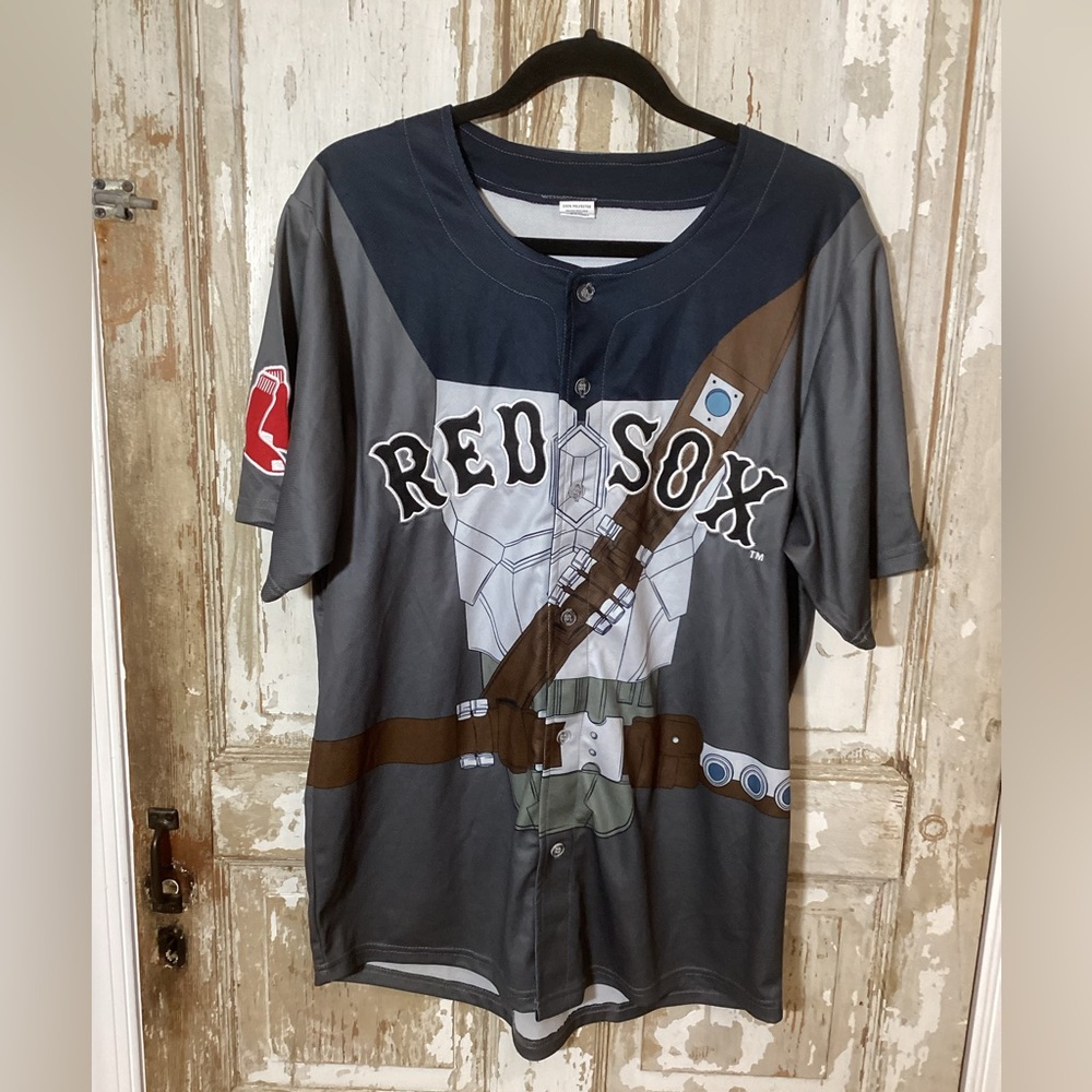 Boston Red Sox Star Wars Night Give Away Jersey Mens Size M - Missing Cape!